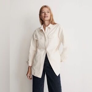 Madewell Garment Dyed Twill Shirt Jacket Shacket | 2X